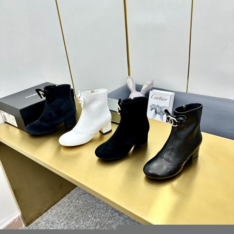 Ch*el leather shoes